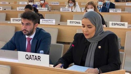 حصة السليطي سكرتير ثان بإدارة حقوق الإنسان بوزارة الخارجية