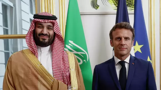 الرئيس الفرنسي وولي العهد السعودي