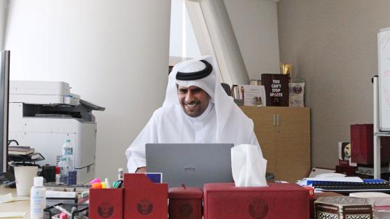 خالد مبارك الكواري مدير إدارة التسويق والاتصال بالاتحاد القطري لكرة القدم