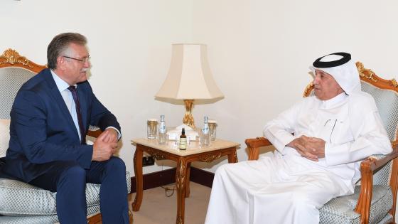 جانب من وداع سفير مولدوفا