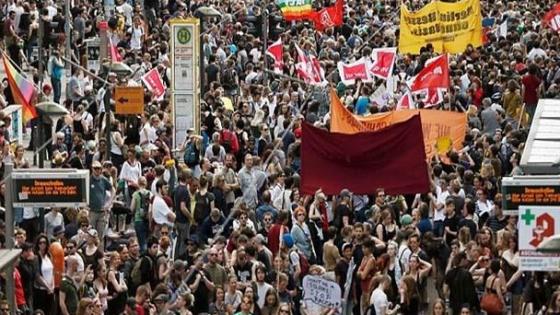 مظاهرات كبيرة في ألمانيا