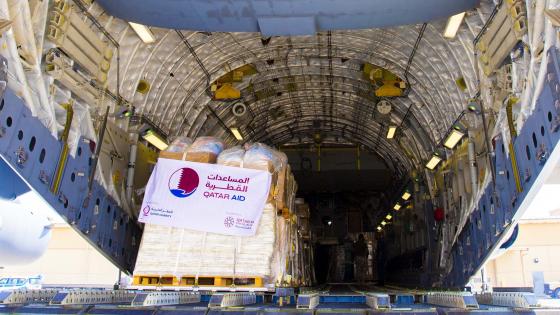 استمرار المساعدات الإغاثية القطرية