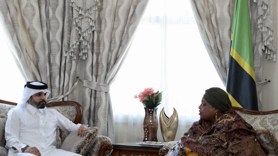 جانب من الحوار مع وكالة الأنباء القطرية