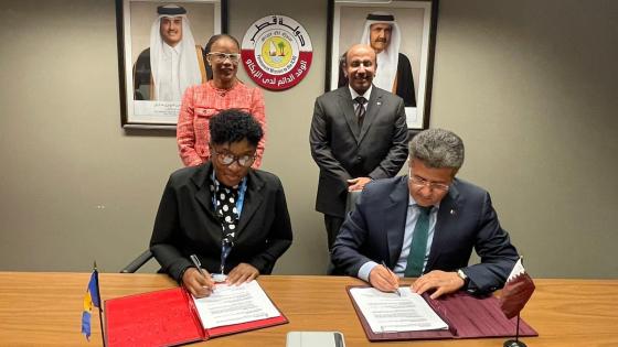 جانب من توقيع الاتفاقية