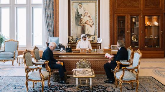 جانب من حوار سمو الأمير مع المجلة الفرنسية