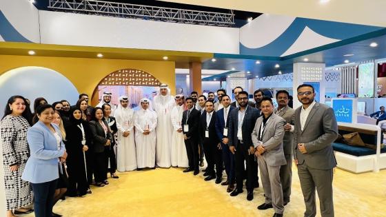 جانب من المشاركة القطرية بالمعرض