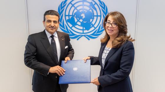 غادة والي والدكتور علي بن فطيس المري