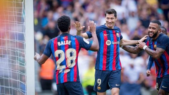 من إحدى مباريات برشلونة في الدوري