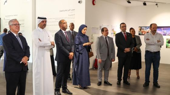 خلال افتتاح المعرض