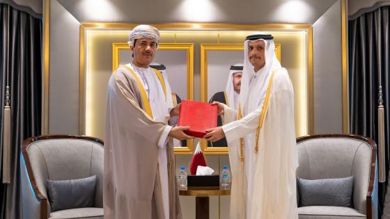 وزير الخارجية يتسلم الرسالة