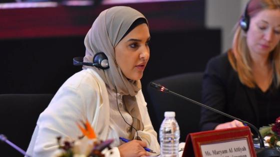 سعادة السيدة مريم بنت عبد الله العطية رئيس اللجنة الوطنية لحقوق الإنسان