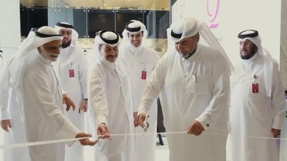 يوسف بن أحمد الكواري الرئيس التنفيذي لقطر الخيرية خلال افتتاحه الحاضنة