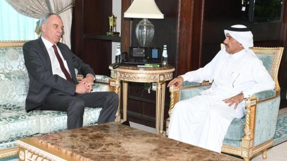 سعادة الدكتور أحمد بن حسن الحمادي والسفير الألماني