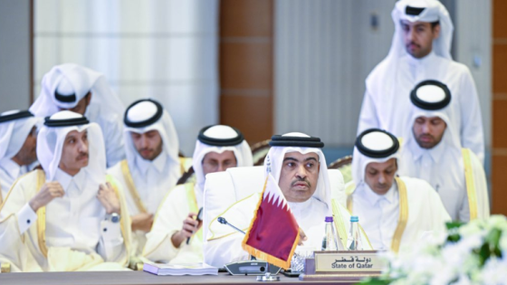 سعادة السيد علي بن أحمد الكواري وزير المالية ترأس الوفد المشارك في الاجتماع