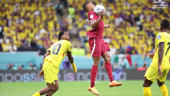 من مباراة قطر والإكوادور