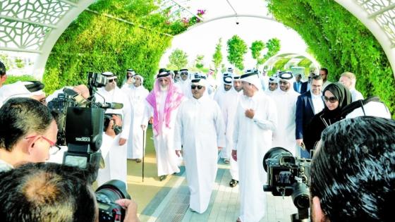 جانب من افتتاح حديقة "أم النسيم"