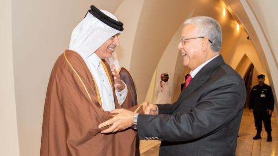 جانب من استقبال رئيس مجلس النواب المصري