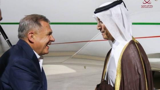 جانب من استقبال رئيس تتارستان