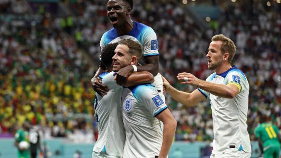 فرحة لاعبي إنجلترا بالانتصار