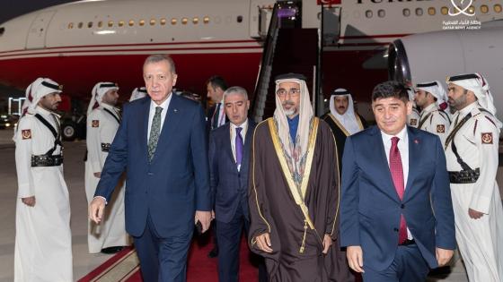 جانب من مراسم استقبال فخامة الرئيس التركي