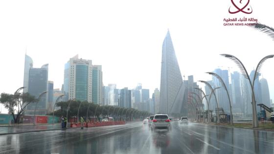 هطول الأمطار على الدفنة