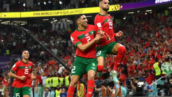 فرحة لاعبي المغرب
