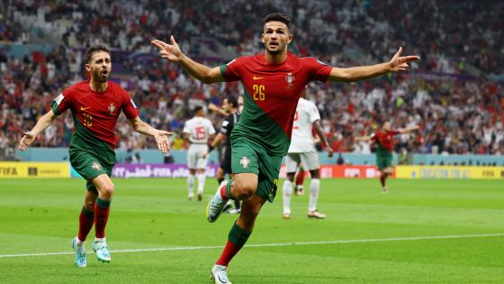 فرحة لاعبي البرتغال بالفوز