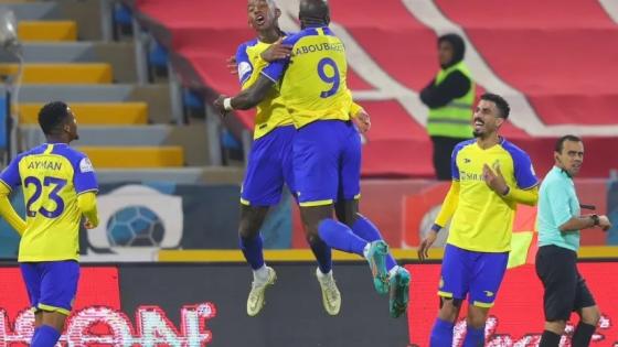 فرحة لاعبي النصر السعودي