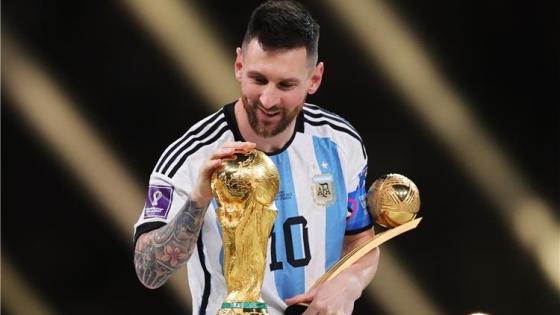 الأرجنتيني ليونيل ميسي الفائز بكأس العالم قطر 2022