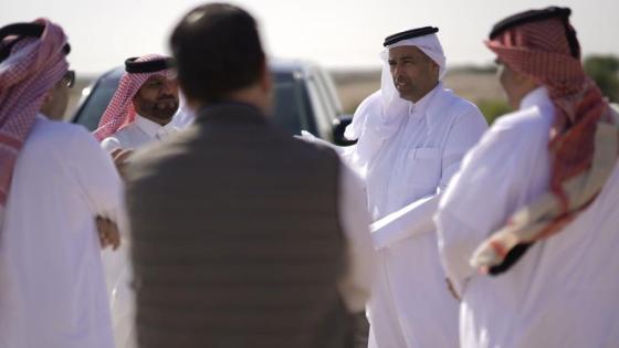 سعادة الشيخ الدكتور فالح بن ناصر بن أحمد آل ثاني وزير البيئة خلال الجولة
