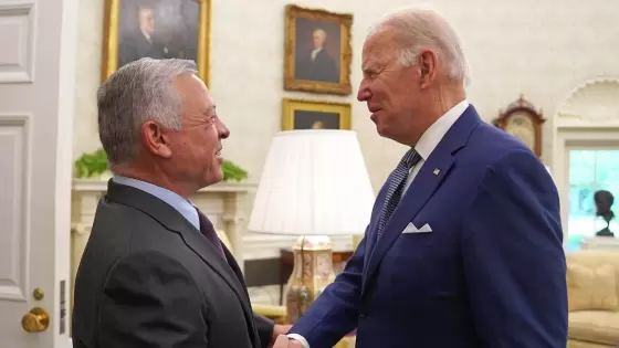 لقاء سابق بين الملك عبد الله الثاني وبايدن