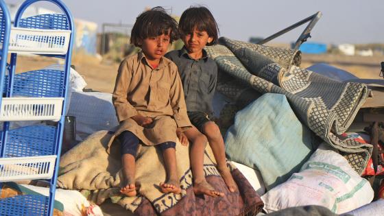 من مخيمات النازحين بمأرب - أرشيفية