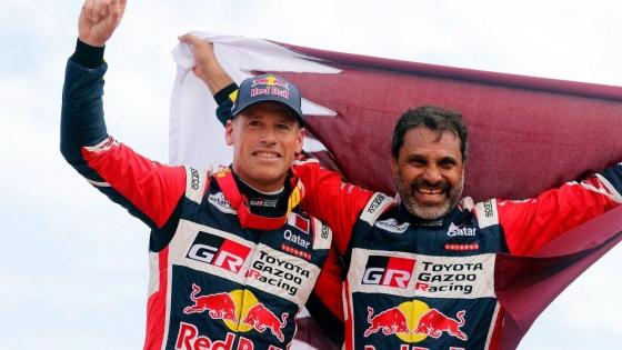 فرحة ناصر العطية بالتتويج