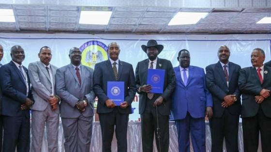 على هامش توقيع اتفاق السلام