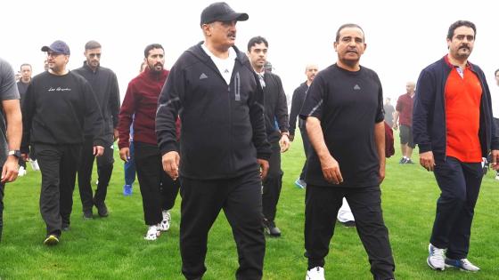 وزير العدل خلال مشاركته في اليوم الرياضي