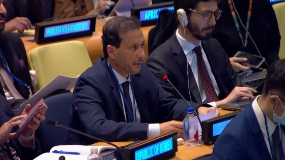 شاهين الكعبي خلال المنتدى