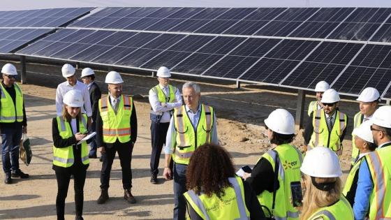 جانب من زيارة وزير الاقتصاد الفرنسي