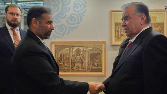 جانب من لقاء فخامة رئيس طاجيكستان بسعادة وزير البيئة