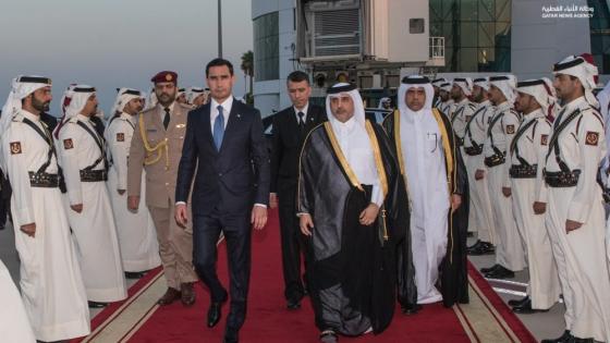 رئيس تركمانستان يغادر من مطار حمد الدولي