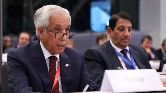 سعادة السيد سلطان بن سعد المريخي وزير الدولة للشؤون الخارجية