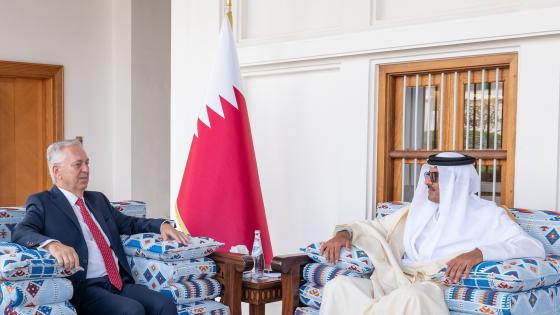 صاحب السمو خلال استقباله سفير البرازيل