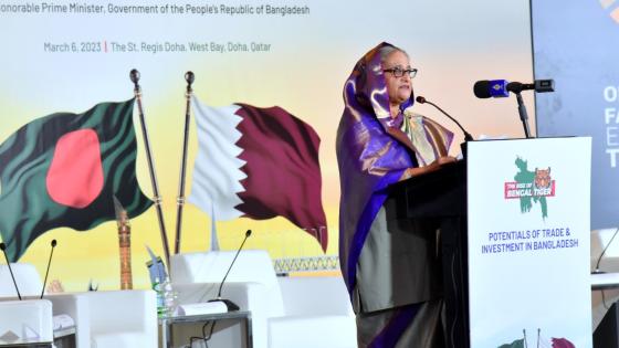 السيدة شيخة حسينة واجد رئيسة وزراء جمهورية بنغلاديش