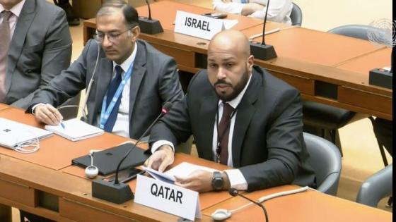 السيد محمد البوعينين سكرتير ثاني بالوفد الدائم لدولة قطر بجنيف