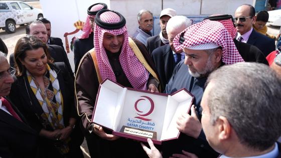 جانب من وضع حجر الأساس