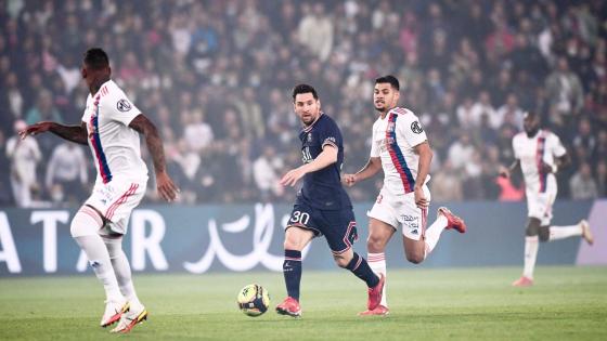 مباراة سابقة بين باريس سان جيرمان وليون