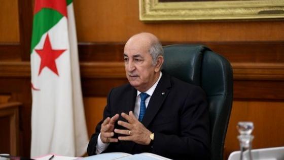 الرئيس الجزائري عبد المجيد تبون