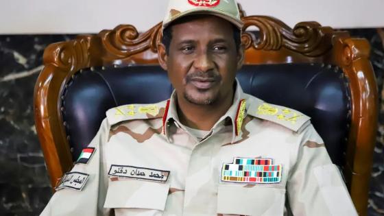 الفريق أول محمد حمدان دقلو نائب رئيس مجلس السيادة الانتقالي في السودان