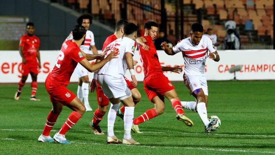 مباراة سابقة بين الزمالك وشباب بلوزداد