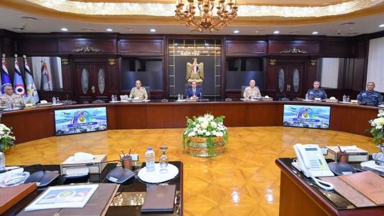 جانب من اجتماع السيسي يالمجلس الأعلى للقوات المسلحة