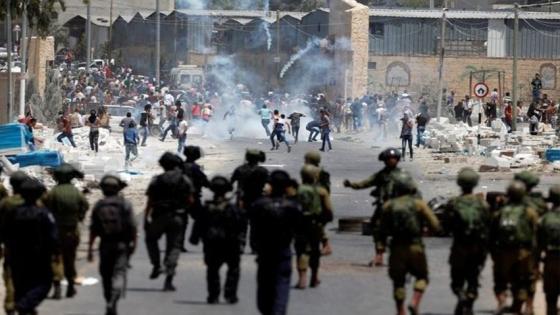 اندلاع المواجهات بين قوات الاحتلال والفلسطينيين
